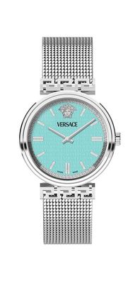 Versace Mythos Damenuhr silber tuerkis
