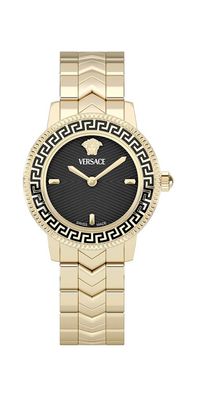 Versace V Icon Damenuhr gold schwarz