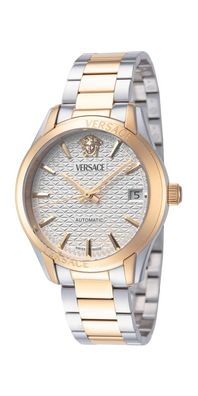 Versace Greca Classic Automatic Damenuhr gold silber