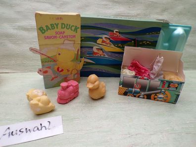 ALT Vintage Avon Kinderseifen-Sets Lokomotiven Motorboote Speedboot Tub Racers