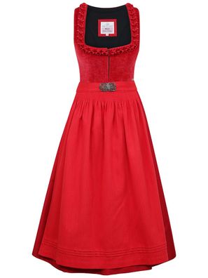 Dirndl Polling 75cm Länge feuerrot