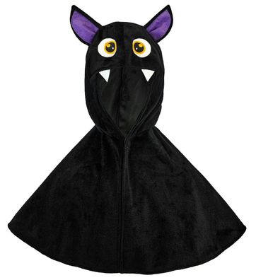 Poncho Kinder Fledermaus Plüsch 1-2 Jahre