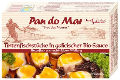 3x Pan do Mar Tintenfischstücke in galizischer Bio-Sauce 120g
