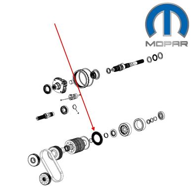 Zahnrad (Verteilergetriebe BW44-44) RAM 1500 Bj:11-25 (Gen.4)