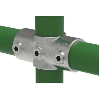 Rohrverbinder | Kreuzstück durchgehend | 119D48 | 48,3 mm | 1 1/2" | Feuerverzinkt u