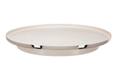 Fink SPACE PEARL, Tablett, Edelstahl , Aluminium, pulverbeschichtet, matt, silberf