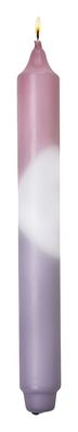 Fink CANDLE, 2 farbig getauchte Stabkerze, Paraffin, flieder, rose, L. 3 cm, B. 3