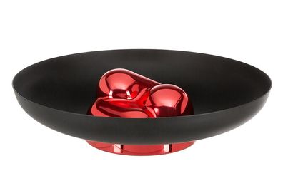 Fink POP ART, Schale, Edelstahl , Aluminium, pulverbeschichtet, glänzend, rot, L