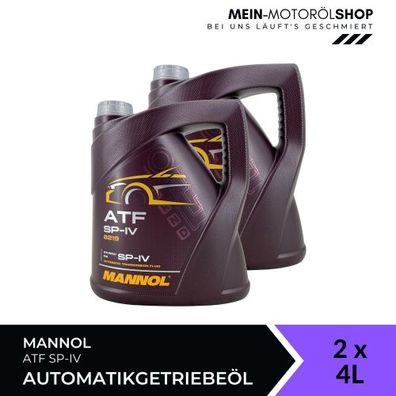 Mannol ATF SP-IV Getriebeöl 2x4 Liter