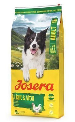 Josera Light Vital 12,5kg Hunde Trockenfutter Abnehmen Fettarm Senior Diat Sattigung