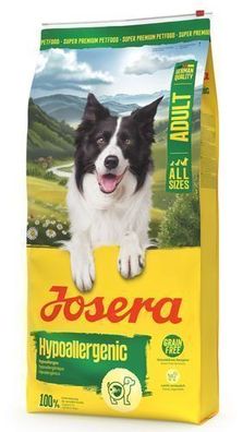 Josera Hypoallergenic 12,5kg Hunde Trockenfutter Getreidefrei Insekten Proteine