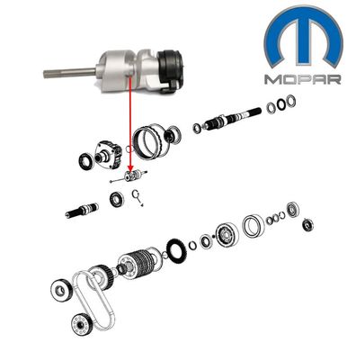 Schaltelement (Verteilergetriebe BW44-44) RAM 1500 Bj:11-25 (Gen.4)
