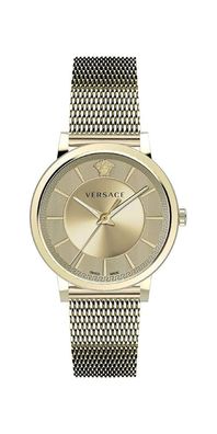Versace V Circle Unisex Armbanduhr Gold