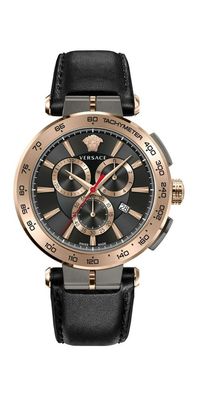 Versace Aion Chrono Herrenarmbanduhr Black Dial