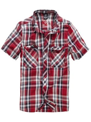 Brandit Hemd Roadstar Shirt, 1/2 Sleeve in Red