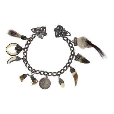 Trachten Kette mit Anhänger, Silber 835, geschwärzt 25326669 Second Hand, wie neu