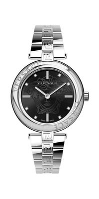 Versace V Motif Damenarmbanduhr silber