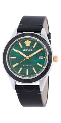 Versace Hellenyium Automatic Herrenuhr schwarz gruen