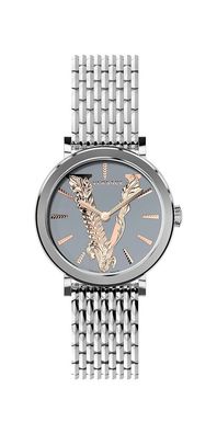 Versace Virtus Damenuhr silber grau