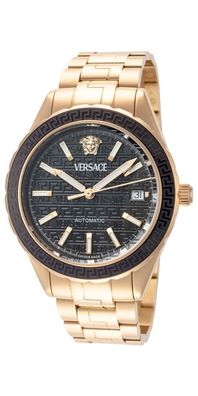Versace Hellenyium Automatic Herrenuhr gold schwarz