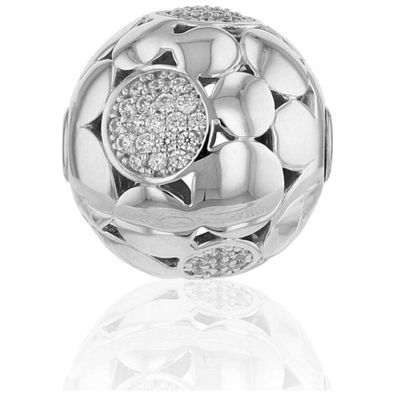 Luna-Pearls - 656.1015 - Kugel-Wechselschließe - 925 Silber rhodiniert poliert