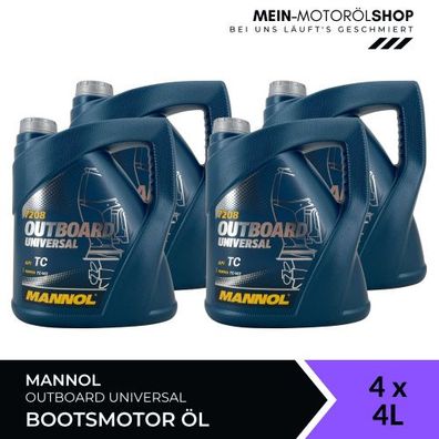 Mannol Outboard Universal 4x4 Liter