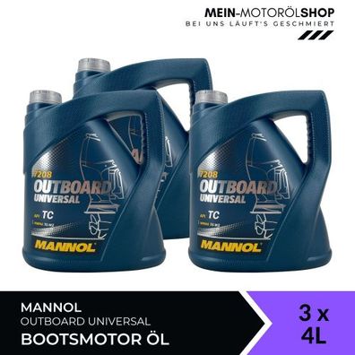 Mannol Outboard Universal 3x4 Liter