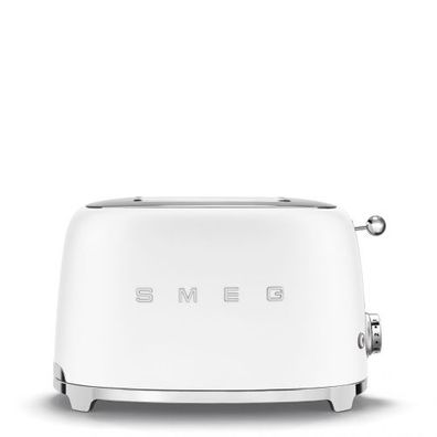 Leichte Gebrauchsspuren: SMEG 2-Slice Toaster Weiß Matt TSF01WHM