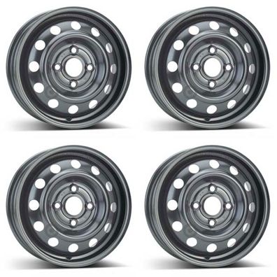 4 Alcar Stahlfelgen 4.0Jx13 Zoll ET46 4x100 Für KIA Picanto 4er Satz