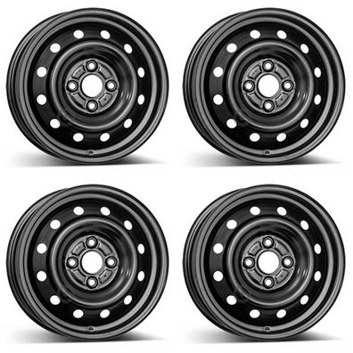 4 Alcar Stahlfelgen 5.0Jx14 Zoll ET38 4x100 Für OPEL Karl 4er Satz