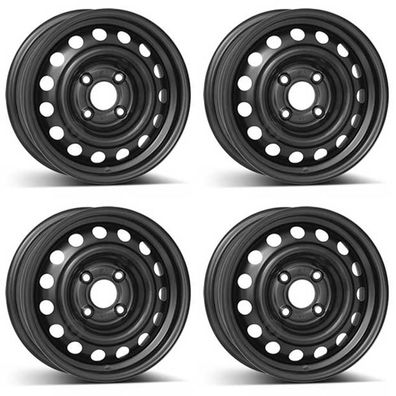 4 Alcar Stahlfelgen 5.5Jx14 Zoll ET37 4x108 Für FORD Ka+ 4er Satz