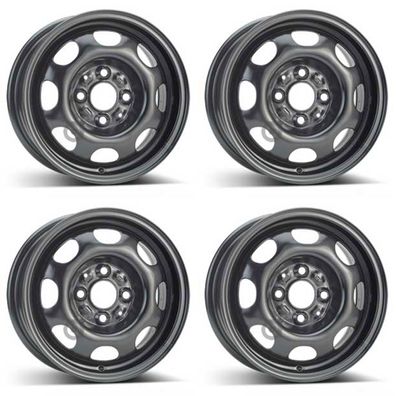 4 Alcar Stahlfelgen 5.5Jx13 Zoll ET43 4x100 Für Volkswagen Lupo Polo 4er Satz