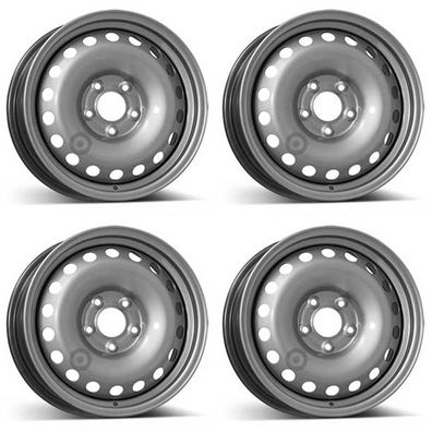 4 Alcar Stahlfelgen 6.5Jx15 Zoll ET42 5x108 Für Citroen Berlingo 4er Satz