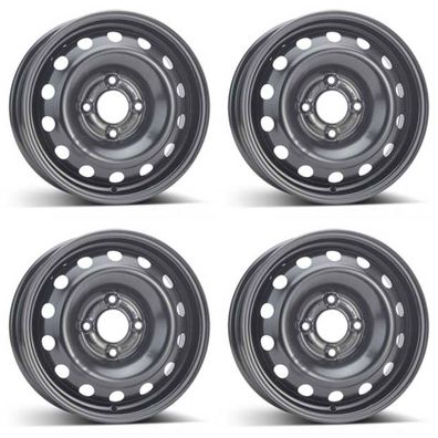 4 Alcar Stahlfelgen 5.5Jx14 Zoll ET34 4x108 Für Peugeot 206 4er Satz