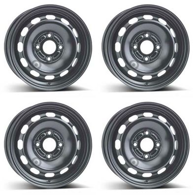 4 Alcar Stahlfelgen 5.5Jx14 Zoll ET37 4x108 Für FORD Fiesta 4er Satz