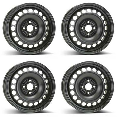 4 Alcar Stahlfelgen 6.0Jx15 Zoll ET39 4x100 Für OPEL Adam Corsa 4er Satz