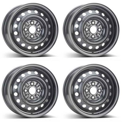 4 Alcar Stahlfelgen 5.5Jx14 Zoll ET45 4x100 Für TOYOTA Yaris 4er Satz