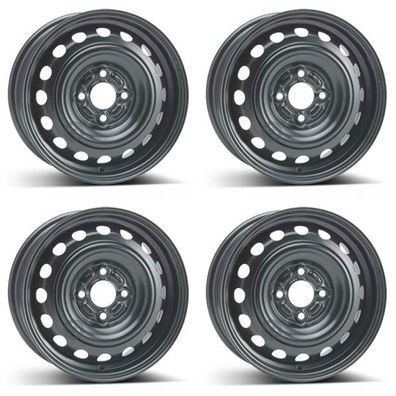 4 Alcar Stahlfelgen 5.5Jx14 Zoll ET45 4x100 Für NISSAN Micra 4er Satz