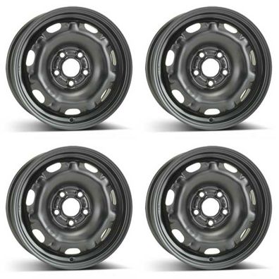 4 Alcar Stahlfelgen 6.0Jx14 Zoll ET37 5x100 Für SKODA Fabia Praktik Roomster 4er Satz