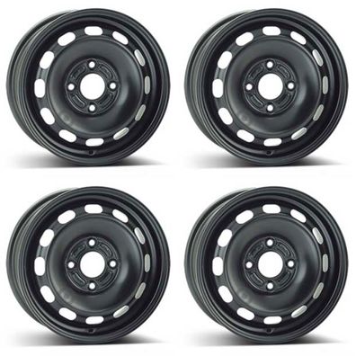 4 Alcar Stahlfelgen 6.0Jx15 Zoll ET47 4x108 Für FORD Fiesta 4er Satz