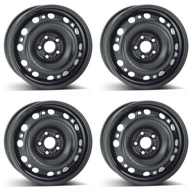 4 Alcar Stahlfelgen 6.0Jx15 Zoll ET38 5x100 Für Volkswagen Polo 4er Satz