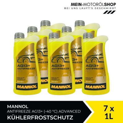 Mannol Antifreeze Kühlerfrostschutz AG13+ (-40 °C) Advanced 7x1 Liter