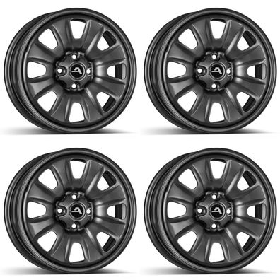 4x Alcar Hybrid Stahlfelgen 4-131900A 02 Grey 6.0Jx15 ET40 4x100 Für Dacia Lodgy
