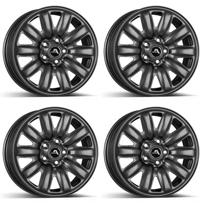4x Alcar Hybrid Stahlfelgen 4-200001A 03 Grey 6.5Jx16 ET46 5x112 Für Cupra Leon 16