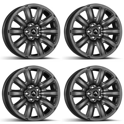 4x Alcar Hybrid Stahlfelgen 4-232802A 06 Grey 6.5Jx17 ET46 5x112 Für Volkswagen Golf