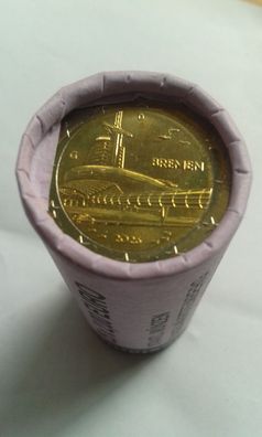 2 euro Rolle 25x2 euro 2026 Bremen prägefrische Rolle Karlsruhe Prägestätte G