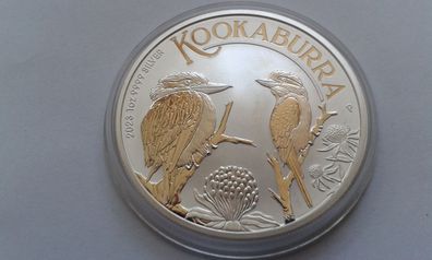 1$ 2023 Australien Kookaburra 1 Unze Silber 9999er 1 Dollar 2023 Kookaburra