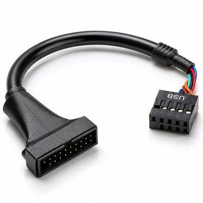 H62 USB 3.0 20pin Stecker auf USB 2.0 9pin Buchse Kabel, Intern für Motherboard