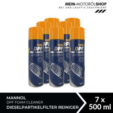 Mannol DPF Foam Cleaner Dieselpartikelfilter Reiniger 7x500 ML