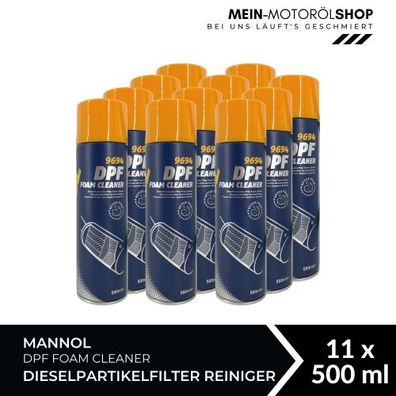 Mannol DPF Foam Cleaner Dieselpartikelfilter Reiniger 11x500 ML